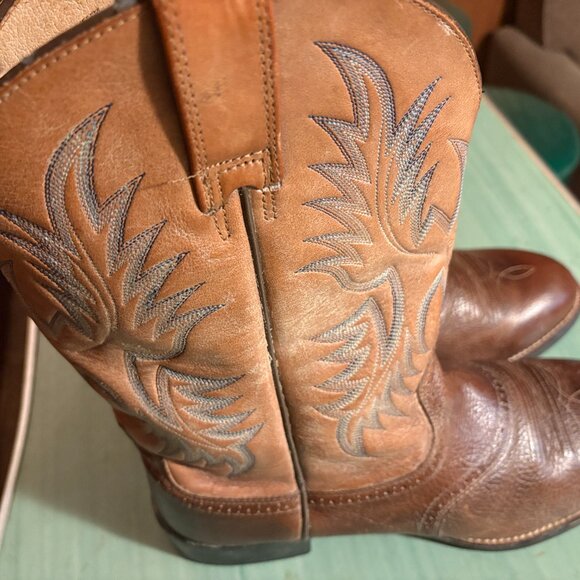 Mens Ariat ATS Roughneck Heritage Western Brown Cowboy Boots Size 13 D 10002252 - Picture 4 of 10